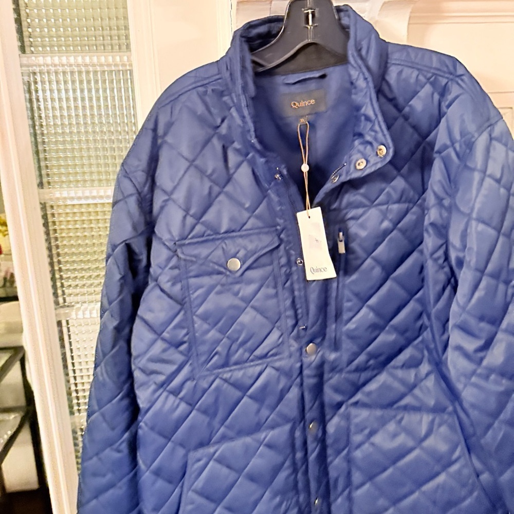 Quince Men’s Utility Jacket Navy Blue Quilted Sz XL NWT - Picture 4 of 16